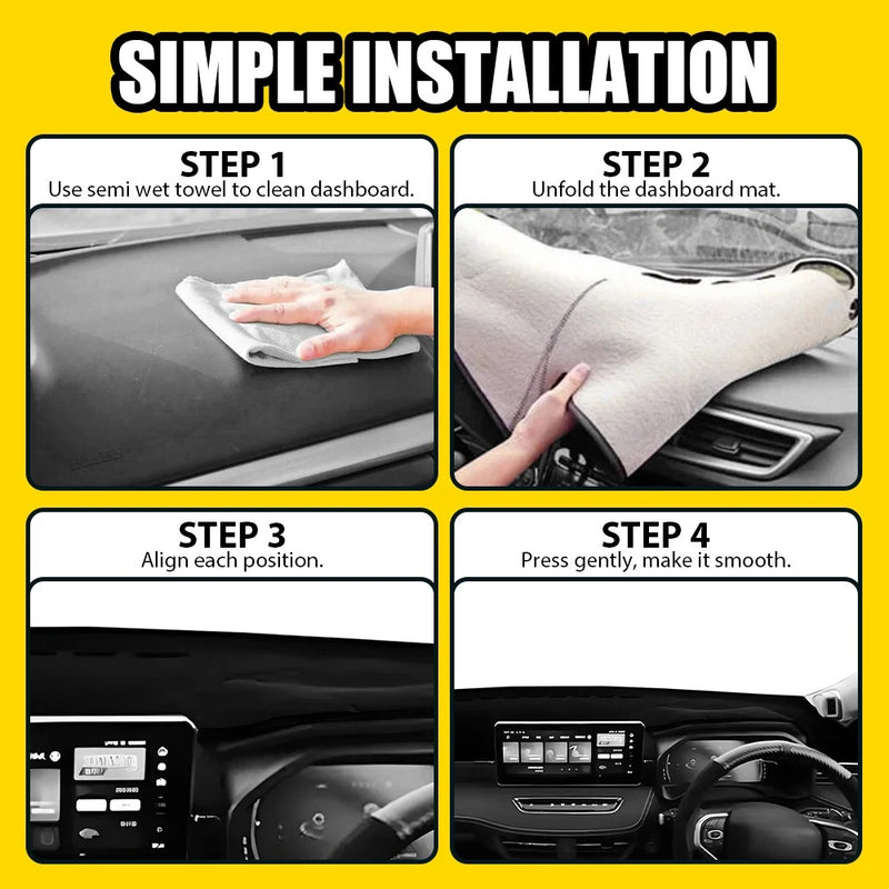 Non-Slip Dash Mat for Haval Jolion LUX 2021-2024 RHD Without HUD, Black