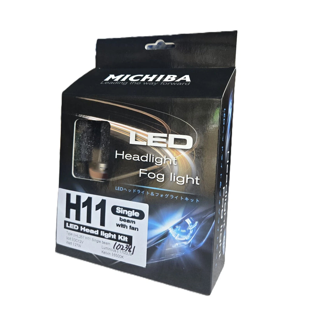 2x H11 LED Headlight Bulb Globe 12V 27W 1700LM 6500K