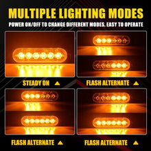 Load image into Gallery viewer, 10 Amber LED Car Truck Emergency Beacon Warning Hazard Flashing Strobe Light Bar