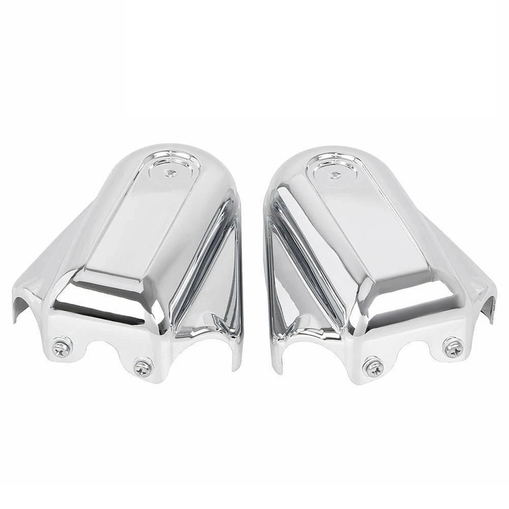 Chrome Rear Axle Cover Bar Shield Swingarm Cap For Harley Softail FLSTC FLSTN ST