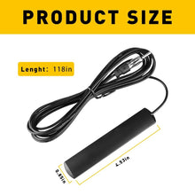 Load image into Gallery viewer, With 3M Cable Antenna Hidden Radio Stereo for Vehicle Truck Stealth Car RV Black