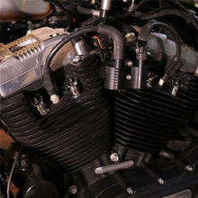 Load image into Gallery viewer, 4X Crown Head Bolt Cover Spark Plug Cap Fit For Harley Sportster XL Softail Dyna