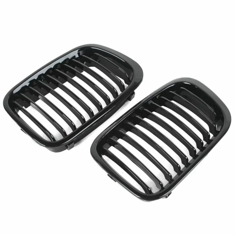Gloss Black Front Bumper Kidney Grille for BMW 3 Series E46 4 Door 1998-2001 ST