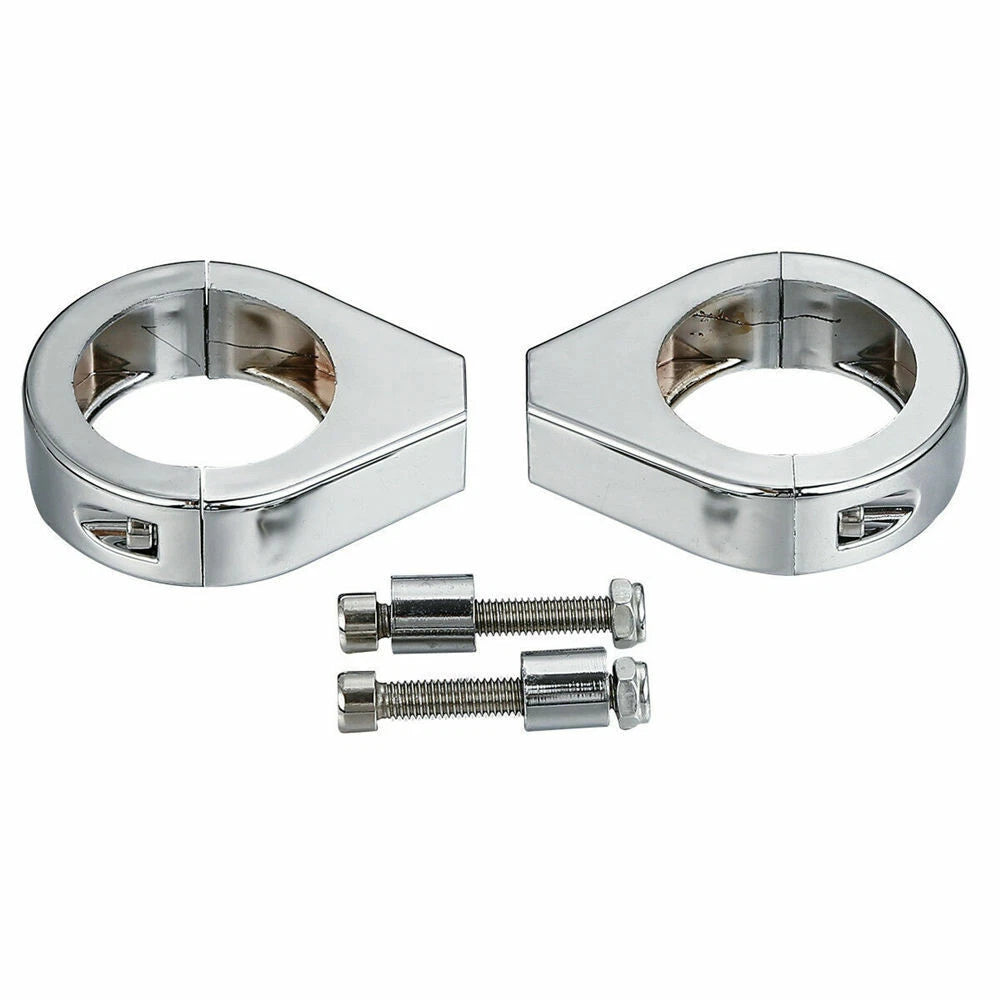 41mm Turn Signal Indicator Fork Clamp Mount Bracket Fork Tube For Harley Chrome