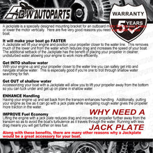 Load image into Gallery viewer, Set Adjustable 4'' Outboard Boat Jack Plate For JPL4400 Jack Plate NEW