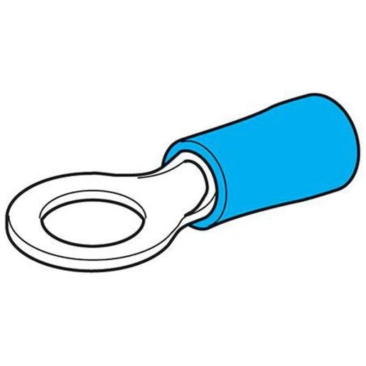 Hella Crimp Terminal Ring Blue Id 6.3Mm Vinyl 20 Pce 8244