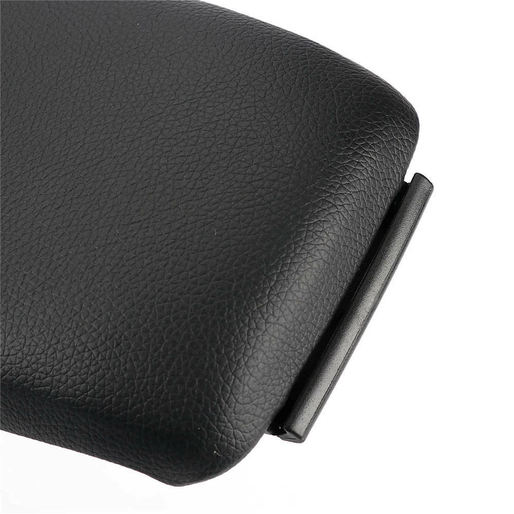 For Audi A3 8P 2003-2012 Leather Center Console Armrest Lid Cover Black ST
