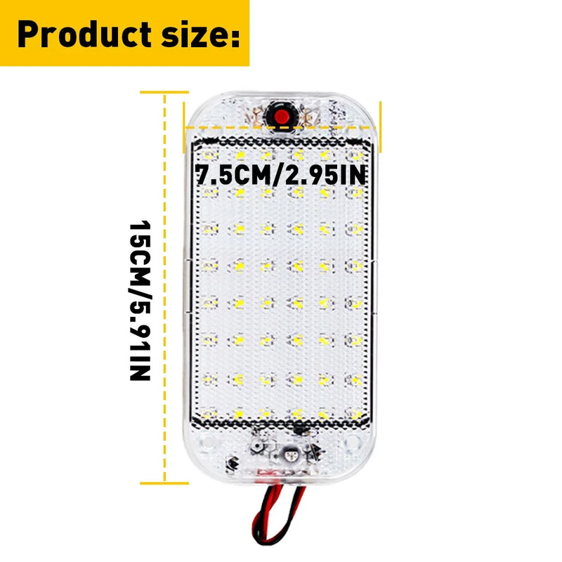 2 Pack 12V LED RV Ceiling Dome Lights for Trailer, Camper, Motorhome