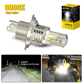 H4 9003 26w 6000lm led Motorcycles headlight kit lamp bulbs globes high low AU