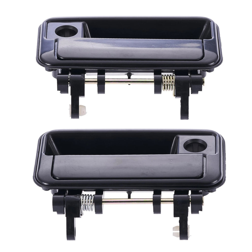 Door Handle Outer for Suzuki Swift 89-99 Set of 2 Black FRONT LEFT+RIGHT