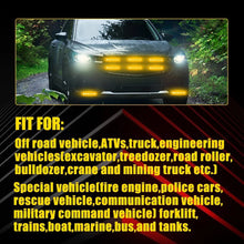 Load image into Gallery viewer, 10x Amber 6 LED Warning Light Truck Car Emergency Strobe Light Flashing Beacon