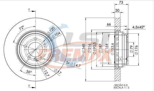 Front Disc Rotors Fremax for BMW 335i E90 3.0 2006 - 10