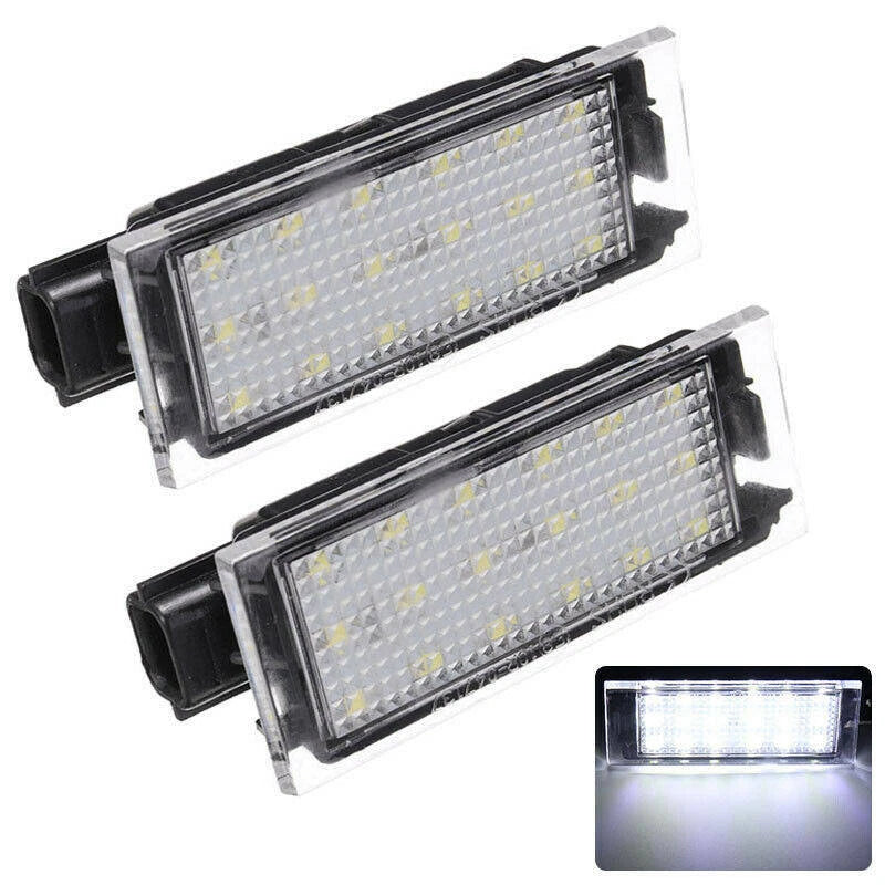 2X LED Number License Plate Light For Renault Twingo Master Clio Megane Lagane S