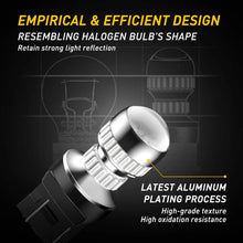 Load image into Gallery viewer, 2X T20 7443 7440 RED LED CAR BRAKE STOP TAIL LIGHT BULB GLOBES 54SMD 4014 NEWA