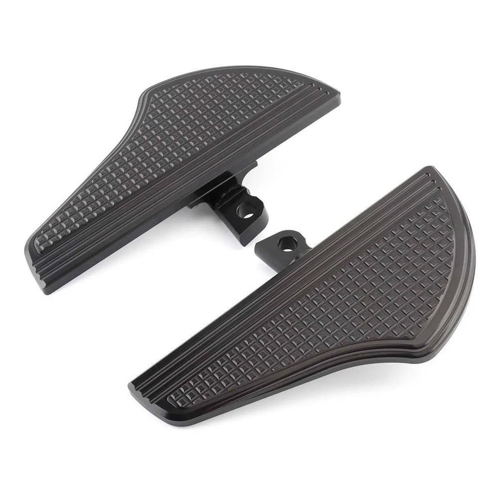 Black Foot Pegs Floorboards For Harley Sportster Touring Road Glide King Softail