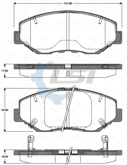 Front Brake Pads and Disc Rotors Set for Honda CRV RD7 05-07