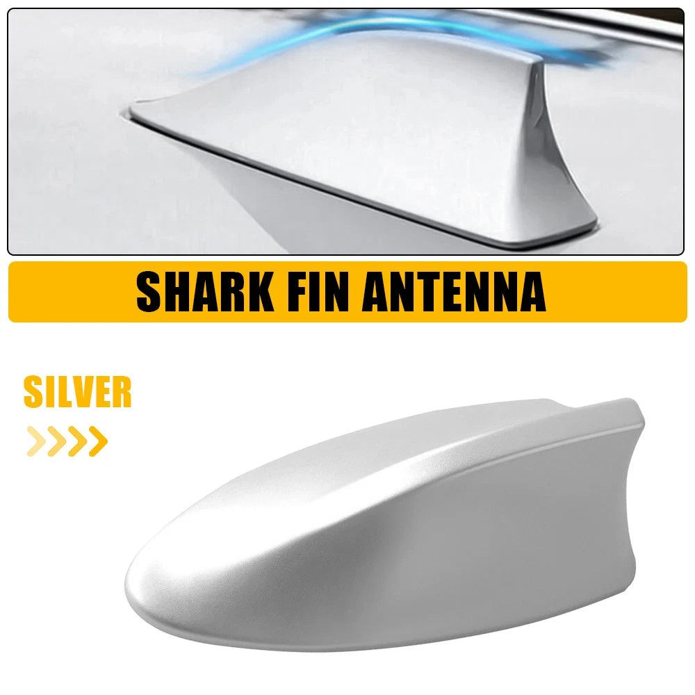 Car Trim Universal Shark Fin Roof Aerial FM Signal Decoration AM Radio Antenna.
