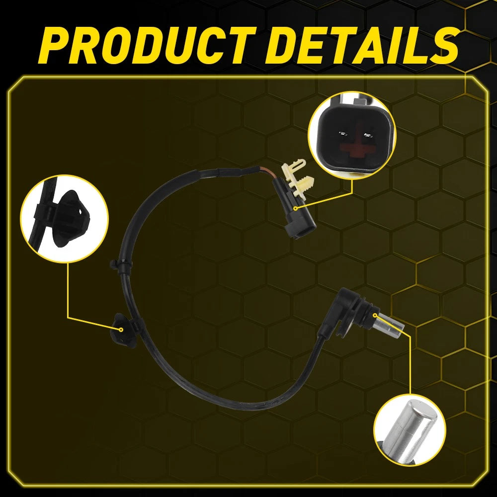 2x Rear ABS Wheel Speed Sensors 2-Pin for Ford Ranger PX 2011-2022