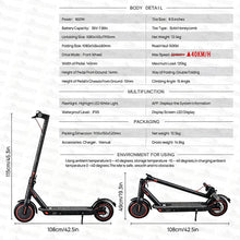 Load image into Gallery viewer, 900W 40KM/H Portable &amp; Foldable Electric Scooter Adult Travel E-Bike UL2272