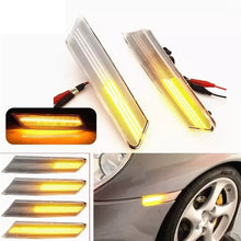 Load image into Gallery viewer, 2X Amber Dynamic LED Side Marker Repeaters Lights For Porsche 911 996 2005-2012