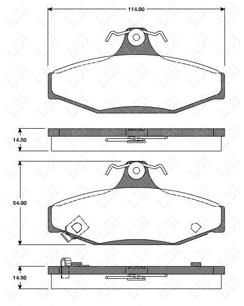 Full Front & Rear Brake Pads and Disc Rotors Kit for Ford Falcon AU1 98-00
