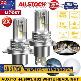 1/2x H4 Headlight Globe Light LED 6500K High Low Beam Bulbs Kits High Power AU