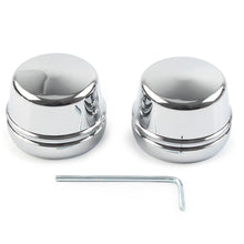 Load image into Gallery viewer, Chrome Front Axle Cap Nut Covers For Harley Dyna Softail Sportster XL 883 1200