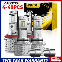 Load image into Gallery viewer, 4-40x 9005 HB3H8 H9 H11 LED Headlight Bulbs Kit Hi Low Beam 6500k White A