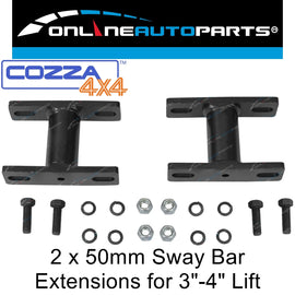 2 x Front Sway Bar Extensions 50mm for Landcruiser 78 & 79 Series 3-4