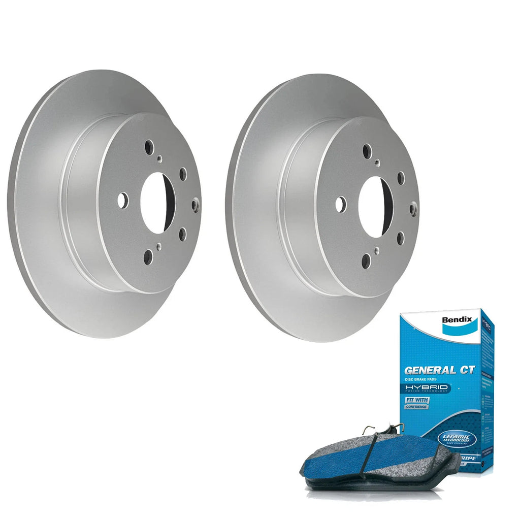 Bendix Rear Brake Pads + Rotors for Toyota RAV4 ACA33 ACA38 ALA30 ALA49 ASA44 GS