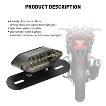 Load image into Gallery viewer, Universal Motorcycle LED Turn Signals Brake Integrated License Tail Plate Light