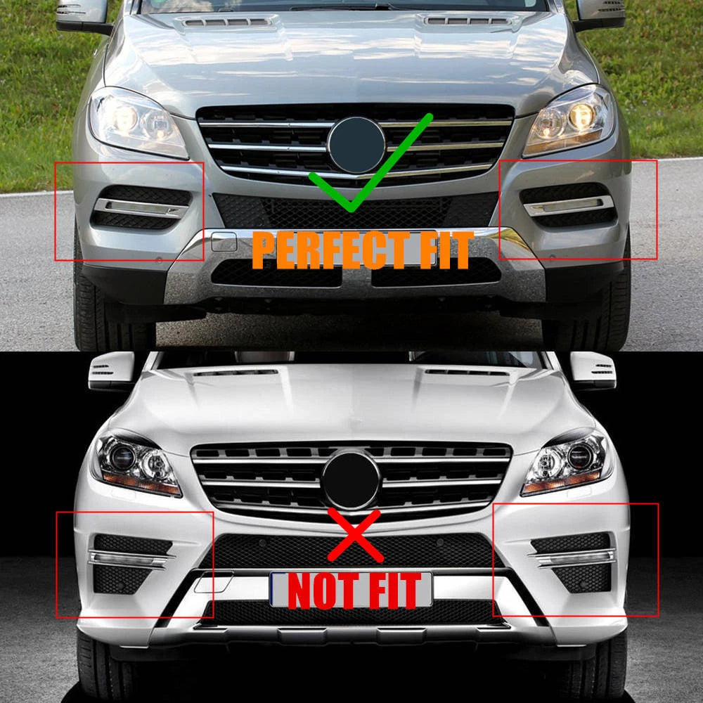 2x LED Daytime Running Light DRL Drive Fog LampFor Benz W166 ML350 ML500 12-15 C
