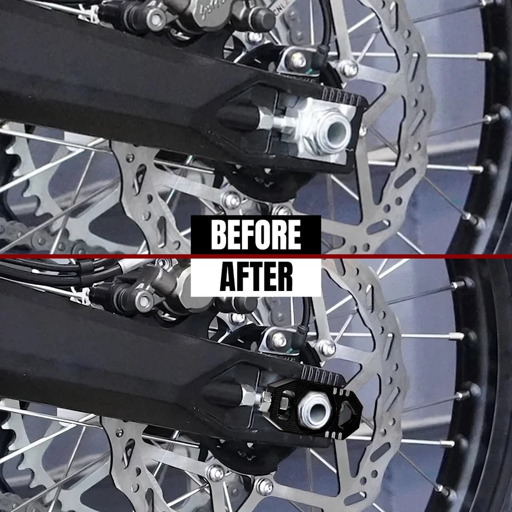 For Surron Ultra Bee 2023+ CNC Aluminum 2x Axle Block Chain Adjuster Bolts Black