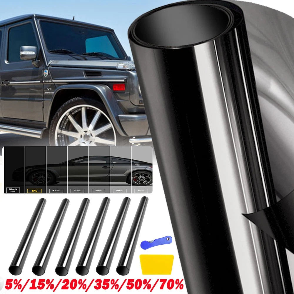 3M 50CM Window Tint Film VLT Black Roll Car Home House 5% 20% 25% Tinting Tools
