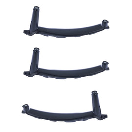 3pc Front & Rear RH + LH Door Panel Grab Pull Handle Black For BMW X5 X6 07-14