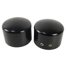 Load image into Gallery viewer, 2pcs Black Front Axle Nut Cover Cap Kit for Harley Sportster Softail Touring ST
