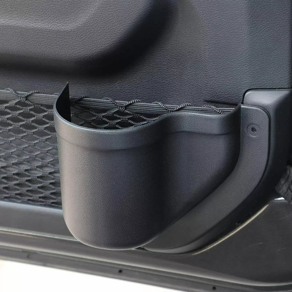 Black Front Door Pocket Storage Tray Organizer Box For Jeep Wrangler JL 2018-20