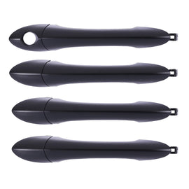 4pc FRONT REAR Left & Right Outer Door Handle Blk For Hyundai Sonata i45 10-14
