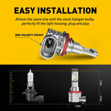 Load image into Gallery viewer, 2pcs AUXITO H8 H9 H11 Fog Light LED Globes Headlight Fanless Kit 6500K 19000LM