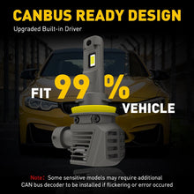 Load image into Gallery viewer, AUXITO Super Bright H11 LED Headlight 22000LM Kit Low Beam Bulb 6500K 120W White