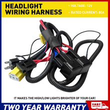 Load image into Gallery viewer, H4 LED Headlight Wiring Harness Relay Harness Kit for 9003 H6054 H5054 6014 6052