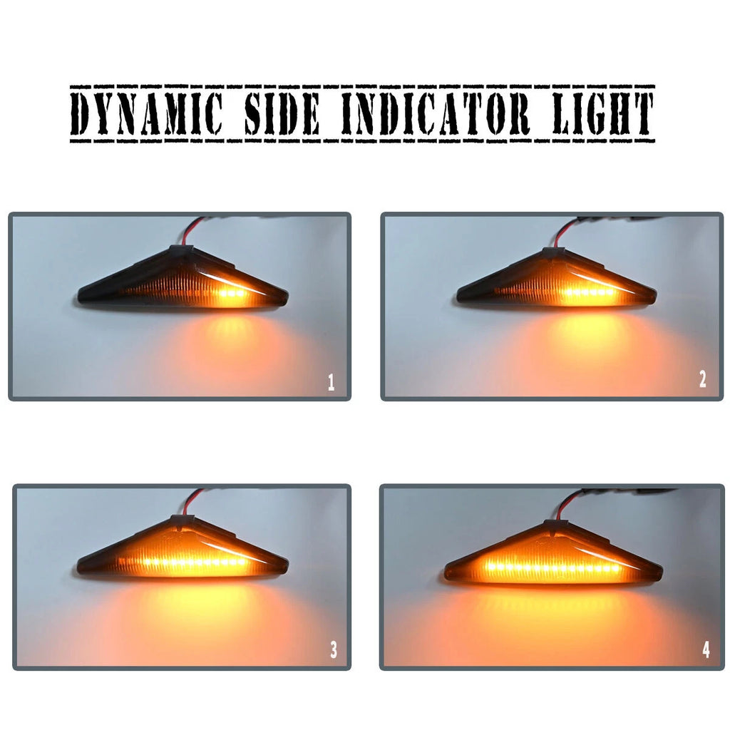 2 x Flowing Side LED Indicator Blinker Light For Ford Falcon Xt XR6 XR8 FG 08-14