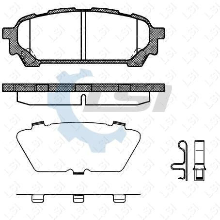 Rear Brake Pads and Rotors Set suits Subaru FORESTER 2.5i 2003-2008