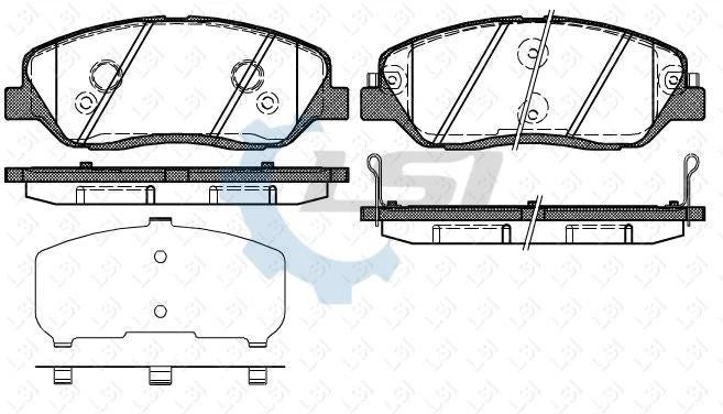 Front Brake Pads and Disc Rotor set for Hyundai Santa Fe CM DM 2009-2015 320mm