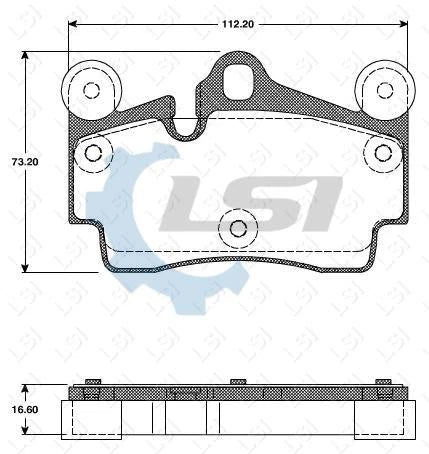 Rear European Brake Pads and Disc Rotors Set for Audi Q7 3.0 3.6 06-18