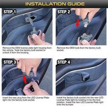 Load image into Gallery viewer, LED License Plate Light Red DRL Tube For Chevy Silverado Tahoe for Sierra 1500