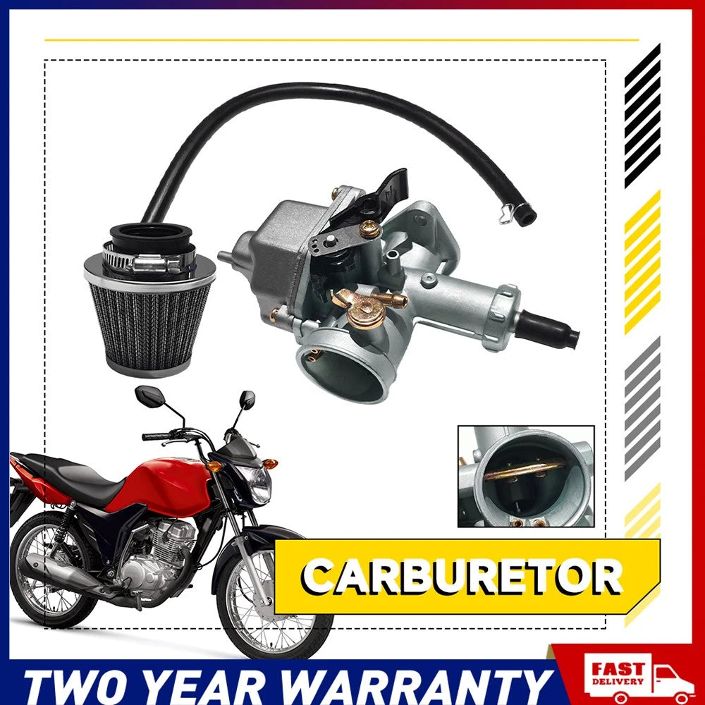 PZ26 26mm lever choke carburetor with air filter for 125–150cc dirt and pit bikes