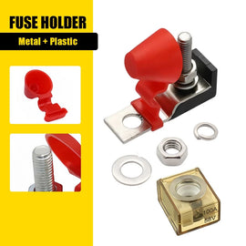 100Amp MRBF Terminal Fuse Block Kit Single Stud 5/16'' (M8) For Boar Car RV