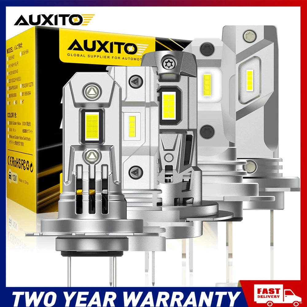 AUXITO 2X H7 120W /100W/90W 30000LM LED Headlight Bulb White Replace Halogen A