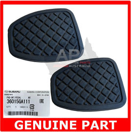 GENUINE Subaru Impreza Forester Liberty BRZ Brake & Clutch Pedal Rubber Pad Pair